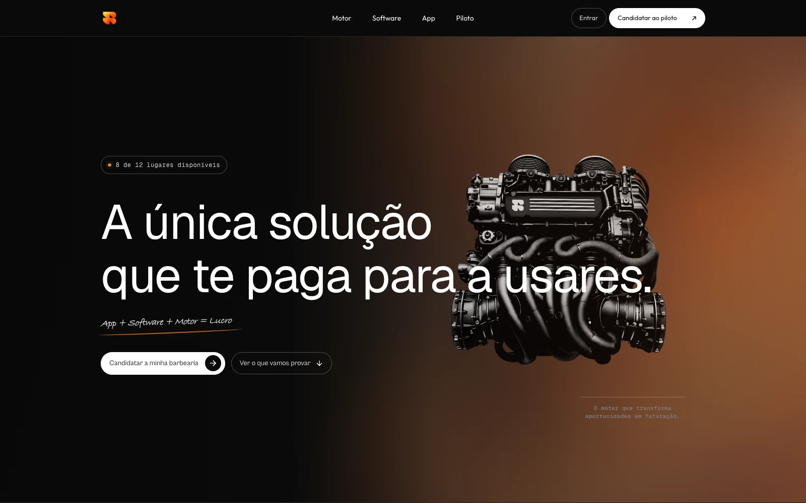 Website e produto digital Barbeasy desenvolvido por José Oliveira